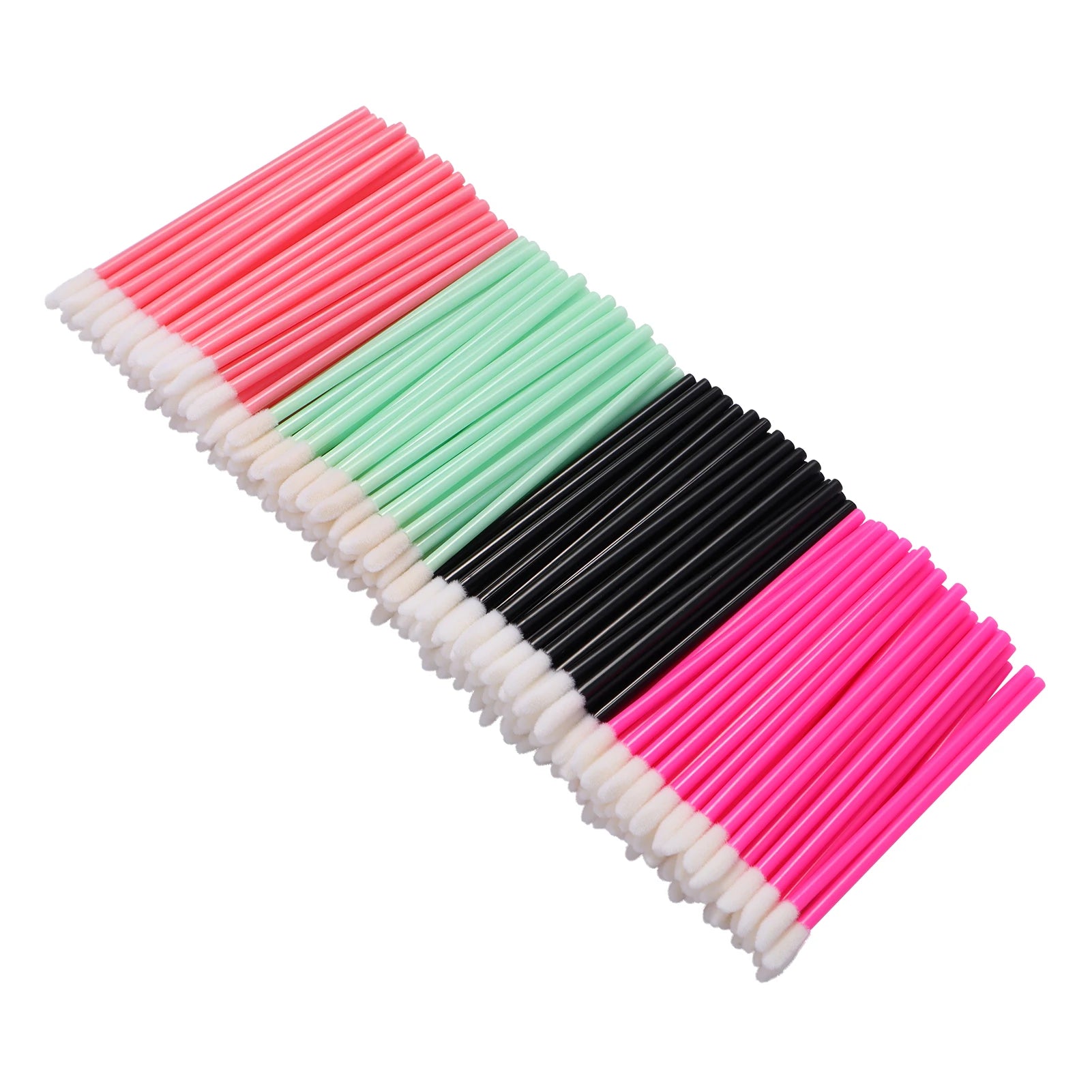 50Pcs/bag Disposable Lint Free Lip Brush Lipstick Applicator Wands Black Lip Wands Lip Gloss Applicators