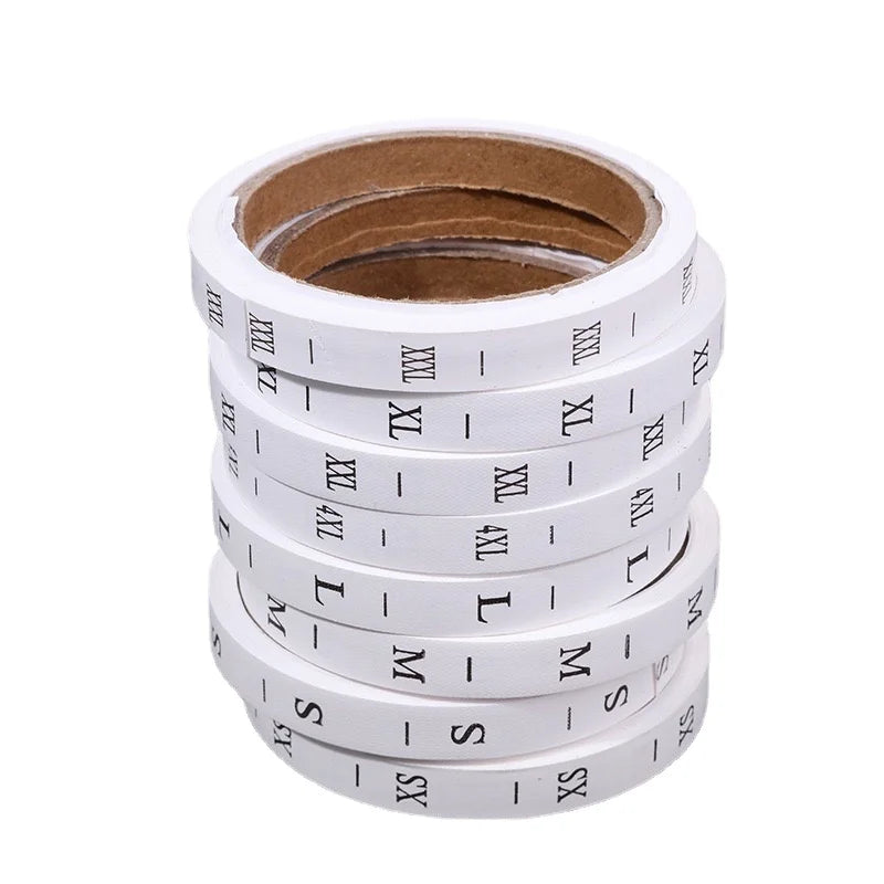 Size Number Clothing Labels Size Woven Labels Clothing Size Tag Neck Label for Garment in Stock