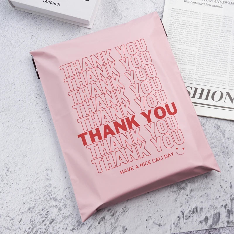 Wholesale Promotional Matt pink Mailer Poly Plastic Mailing Envelopes Postage  Brand Polybag for Postal