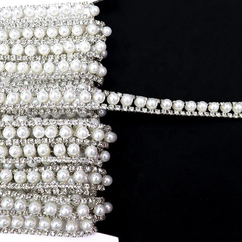 D029 Fashion Design for Rhinestones Chain Handbags Decoration DIY Big Rhinestone Chains Sandals