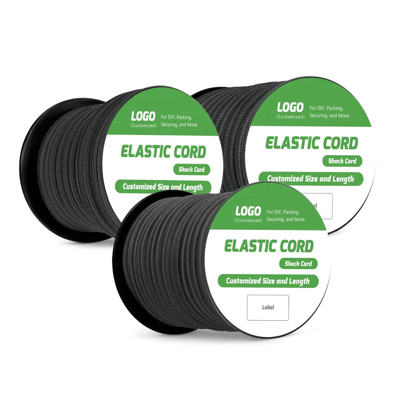 High Strength Durable Imported Rubber Latex Polyester 1mm 2mm 3mm 4mm 5mm 6mm 8mm 10mm Elastic Bungee Cord Shock Cord