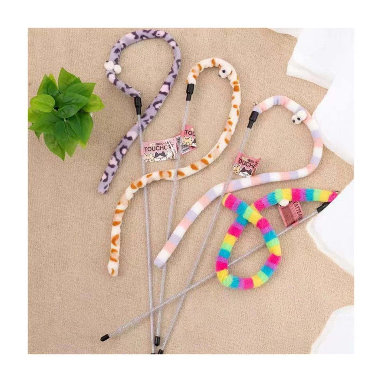 New Pet Teasing Cat Stick Cat Interactive Toy Pet Molar Kittens Kitty Playing Teaser Stick Toy