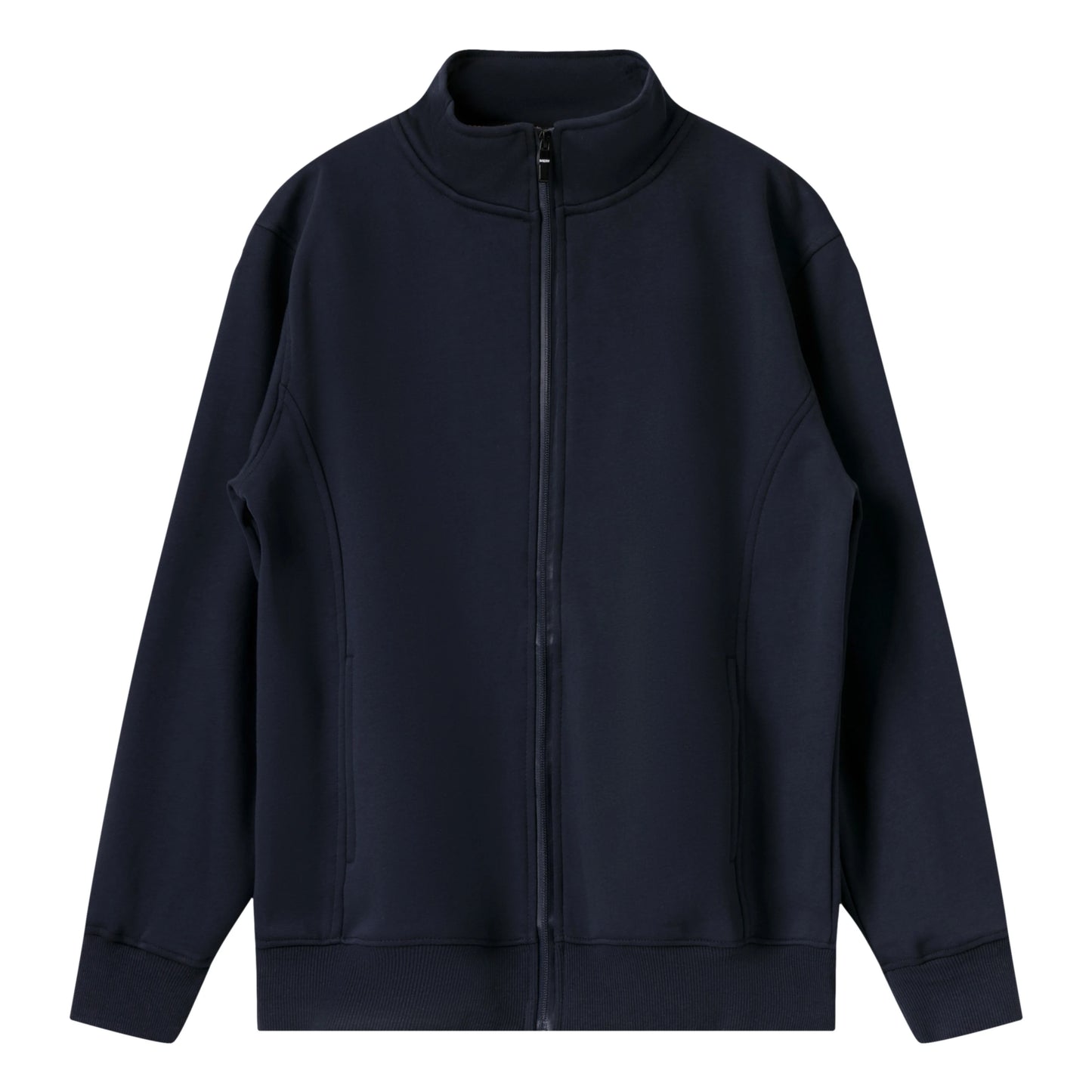 480GSM Stand up Neck Blank Hoodies With Logo Blank Full Zip up Drop Shoulder Custom Men's Hoodie Sweatshirt