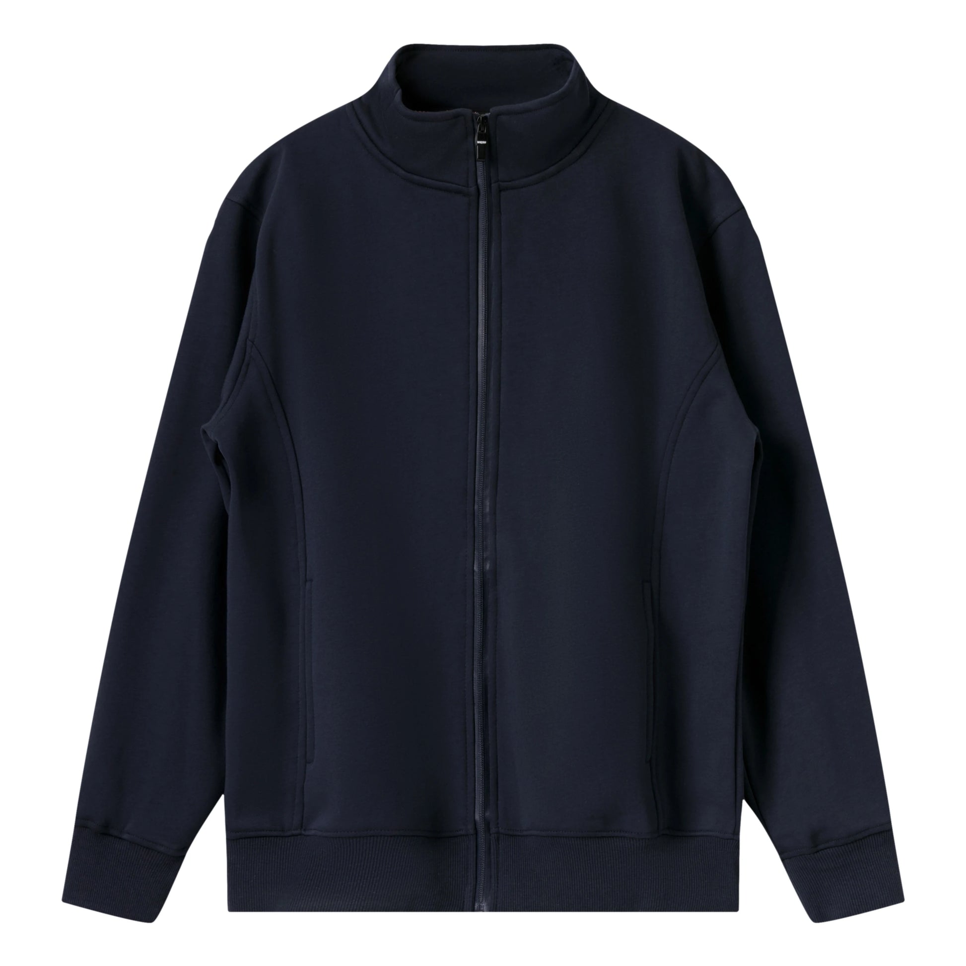 480GSM Stand up Neck Blank Hoodies With Logo Blank Full Zip up Drop Shoulder Custom Men's Hoodie Sweatshirt