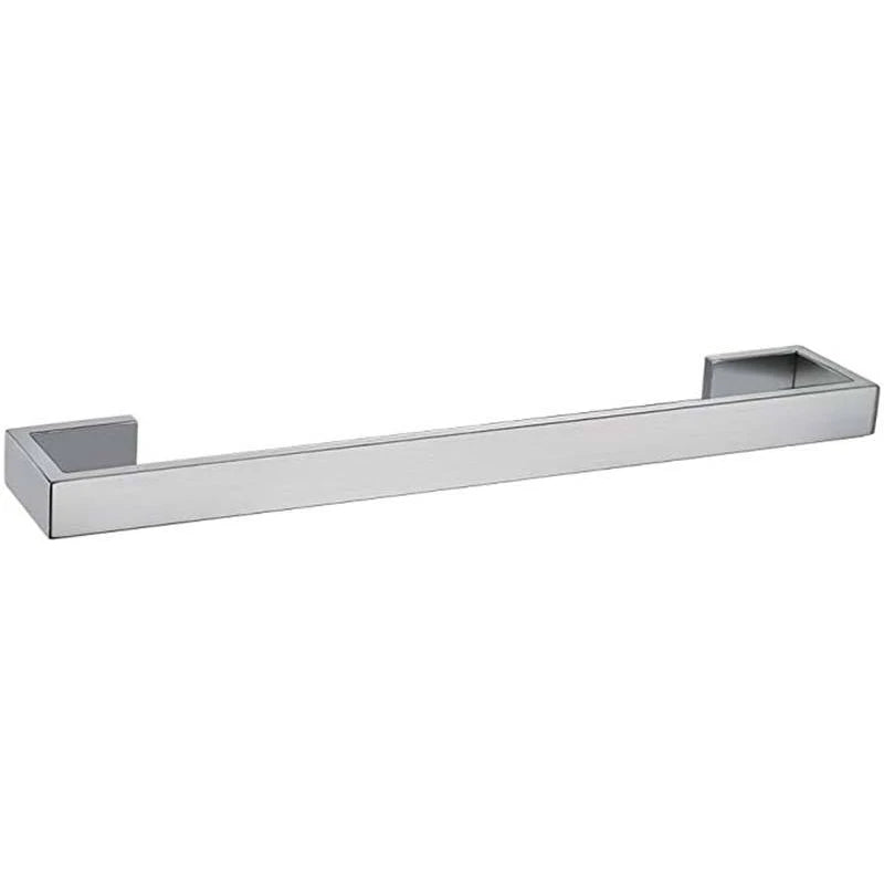 Towel Bar Single 304 Stainless Steel Wall Mounted Bathroom Towel Rack Hand Towel Holder Black Silver for Hotel Bathroom