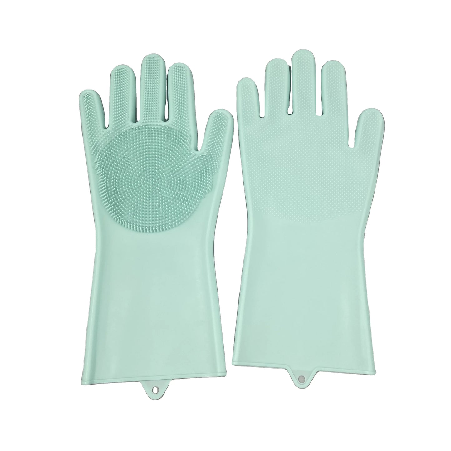 Biodegradable Degradable Reusable Cleaning Gloves Magic Silicone Rubber Sponge Glove Household Scrubber Kitchen Clean Tools