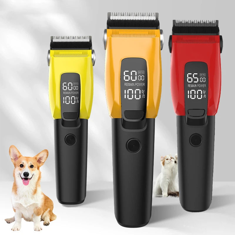 Pet Shaver Clippers Dog Trimmer Rechargeable Cordless Electric Hair Grooming Noiseless Pet Hair Clippers