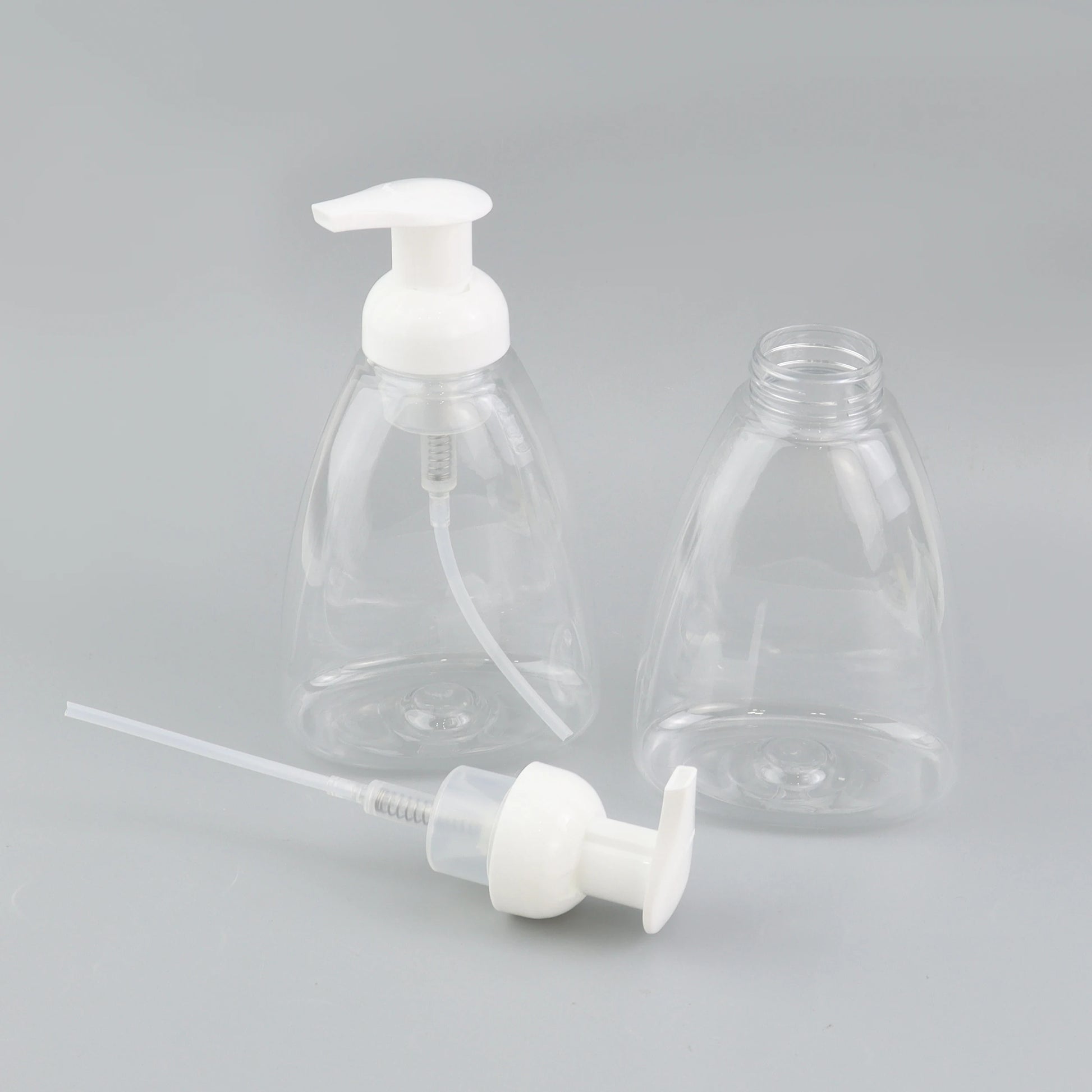500ml PET Plastic HandWash Container Hand Wash Foam Soap Pump Dispenser Bottles With Refillable Liquid