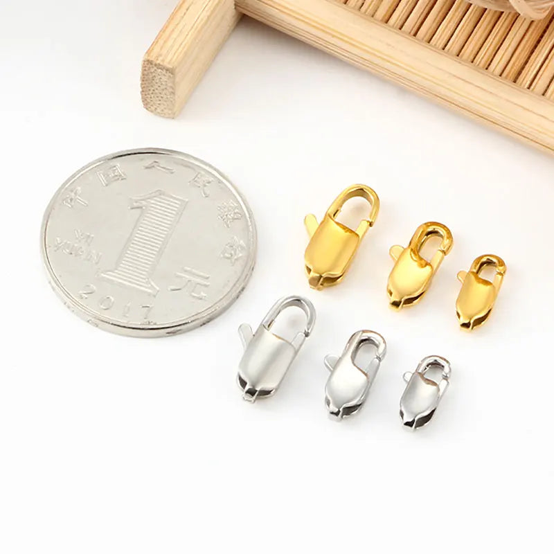 Manufacturer Supplier Connection Buckle DIY Accessory Jewelry Findings Mirror Polished 13mm Square Stainless Steel Plated