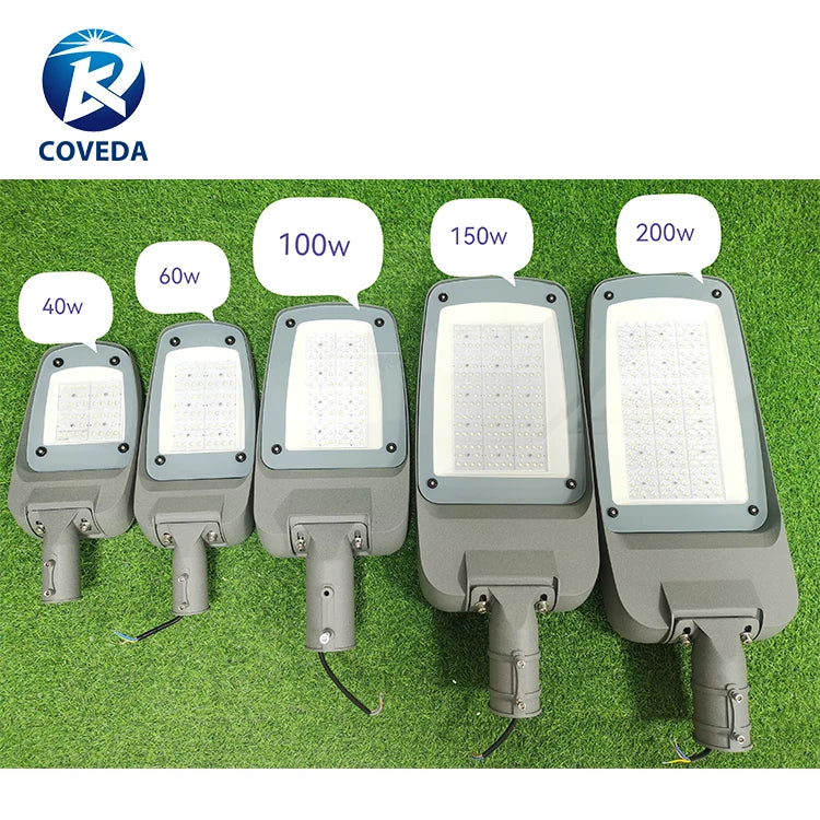 COVEDA 2026 New Design Ip66 Waterproof Outdoor Street Lamp 40w 60w 100w 150w 200w Led Streetlight