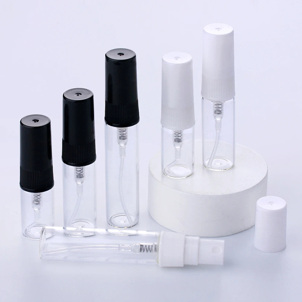 SUMEEAR 5ml Mini Travel Portable Glass Perfume Atomizer Refillable Spray Cap with Screen Printing and Custom Logo for Fragran