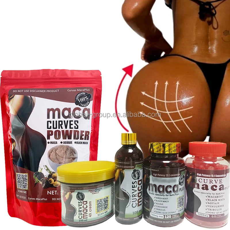 Oem Available Clinically Tested Vegan Capsules Natural Enhancement Fitness Booty Maca Butt Enlargement Capsules