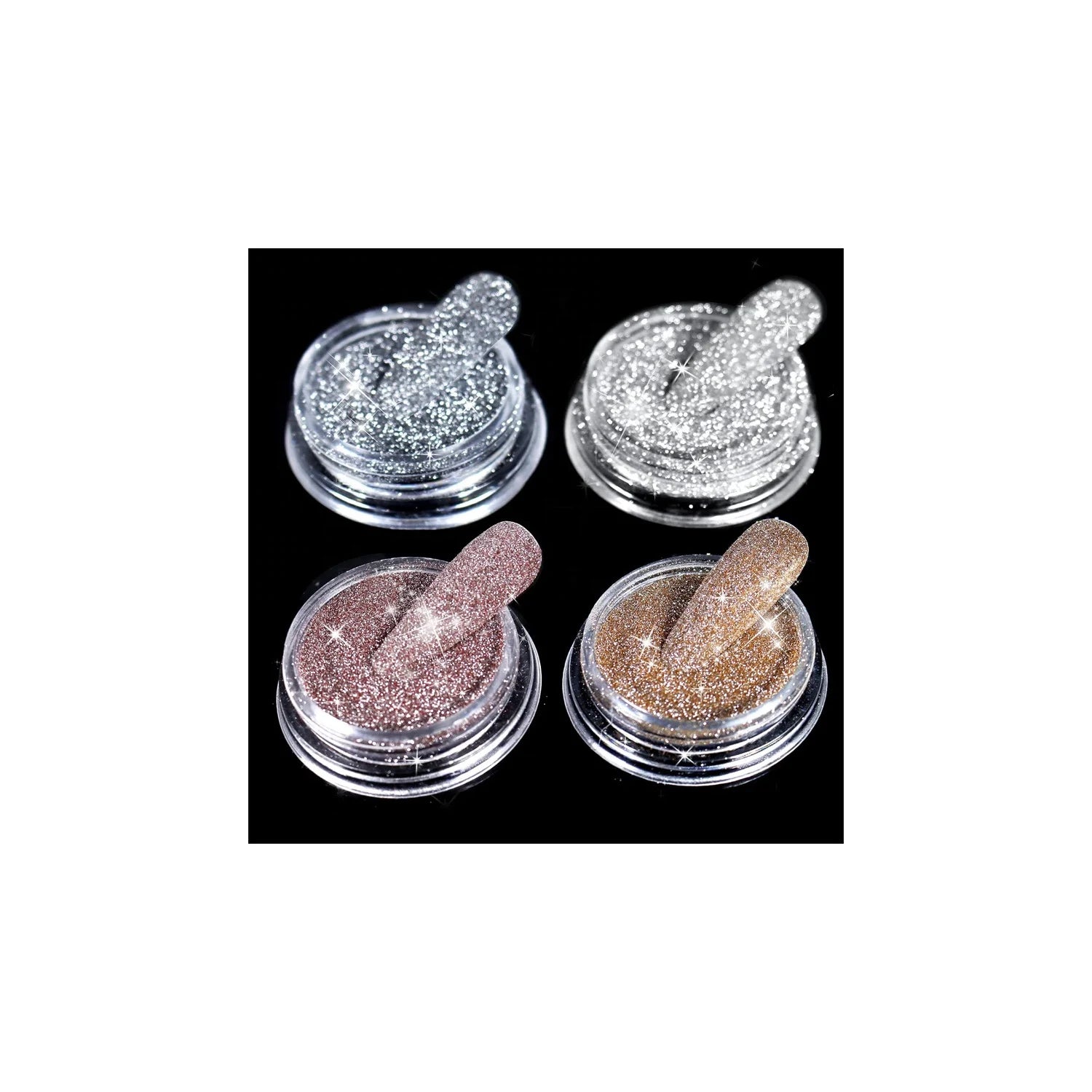 Diamond Nail Glitter 1 Pcs Sparkling  Reflective Diamond Glitter Dust Shiny Powder Pigment Nail Supplies