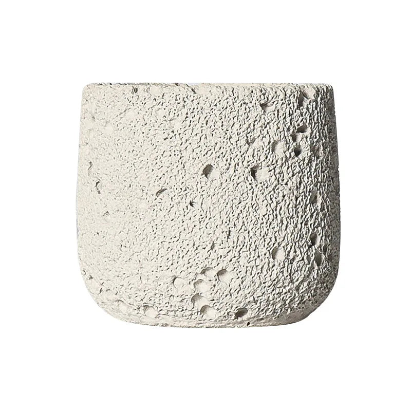 Cement Meteorite Aromatherapy Candle Container Creative Multi-colored Luxury Unique Christmas Home Candle Jar Set Ornaments