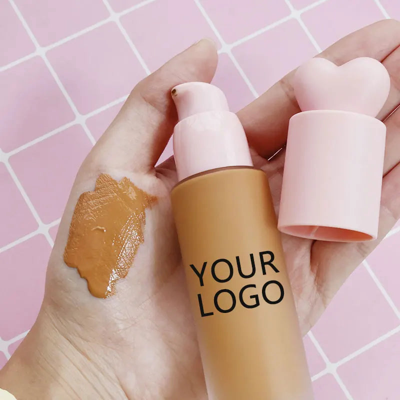Custom logo Full Coverage Oil Free Face Cream Matte Long Lasting Soft Matte Liquid Foundation