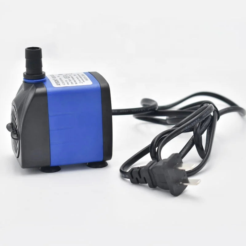 ALMANE 8W Plastic Small Micro Submersible Water Pump 600L/H 1.2M H-max for Aquaculture