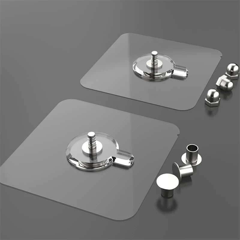 Punch Free Self Adhesive Hole Nail Non-Trace Photo Frame Hole Hang Kit Screws Seamless Adhesive Wall Screws Hanging Nails Hoo