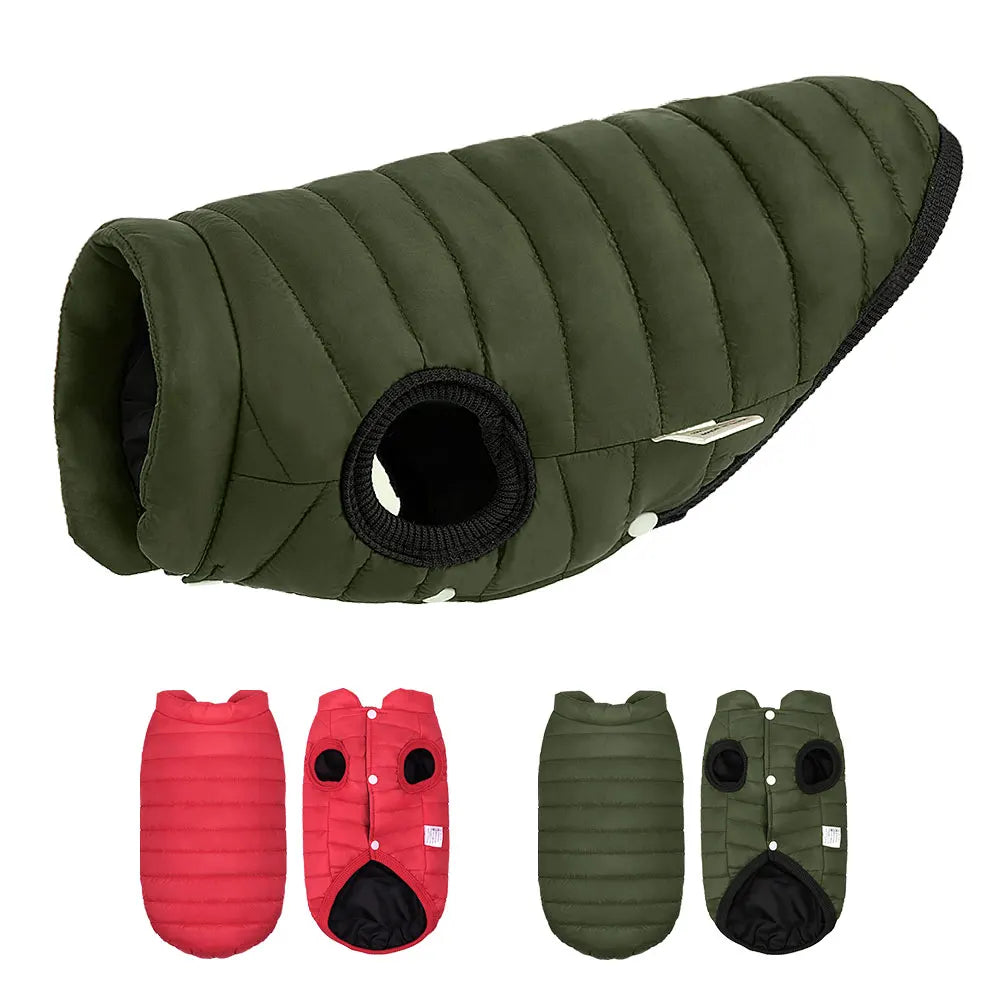 Polyester Dogs Fashion Luxurymmandog Clothes Pet Clothes Pet Dog Vest Jacket Warmwaterprooff Clothes Winter Sustainable Kangd