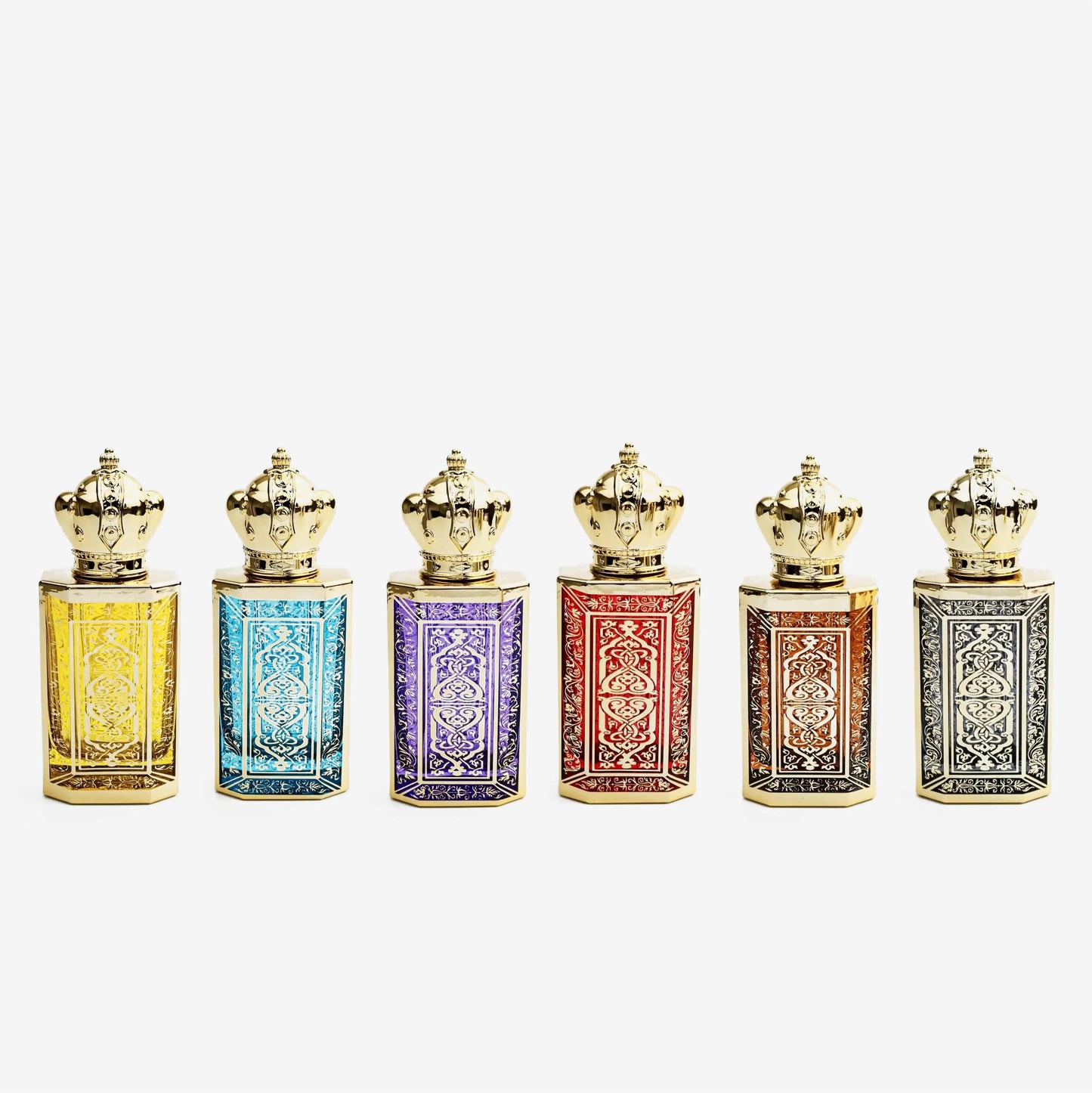 50ml Luxury Arabic Perfume Bottle  High End Gold Perfume Bottle Crown Perfume Empty Bottle
