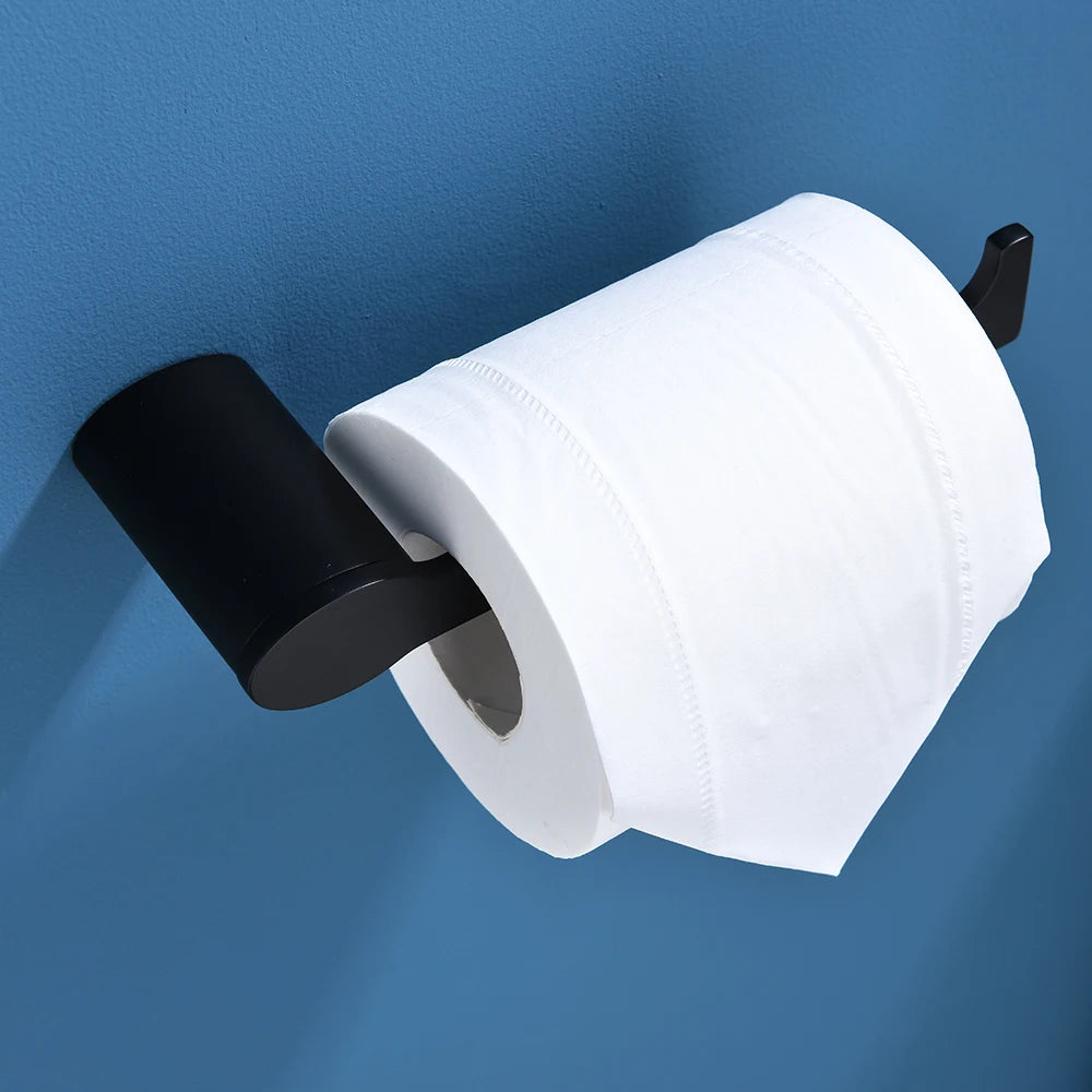 Modern Design Wall Mount Toilet Paper Holder 304 Stainless Steel Punching for Bathroom Tissue Roll Paper Rack