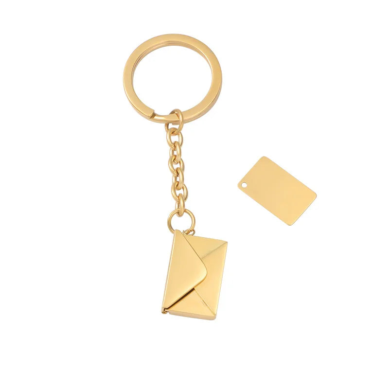 Promotion Custom Logo 3D Strip Bar Blank Keychain Stainless Steel Bar Keychain Cuboid Key Pendant