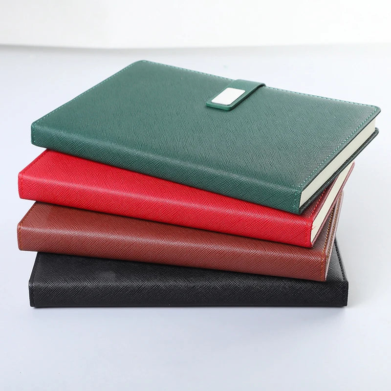 2024 Journal Hardcover Planner Lined Customized PU Leather Cover Offices Notebook