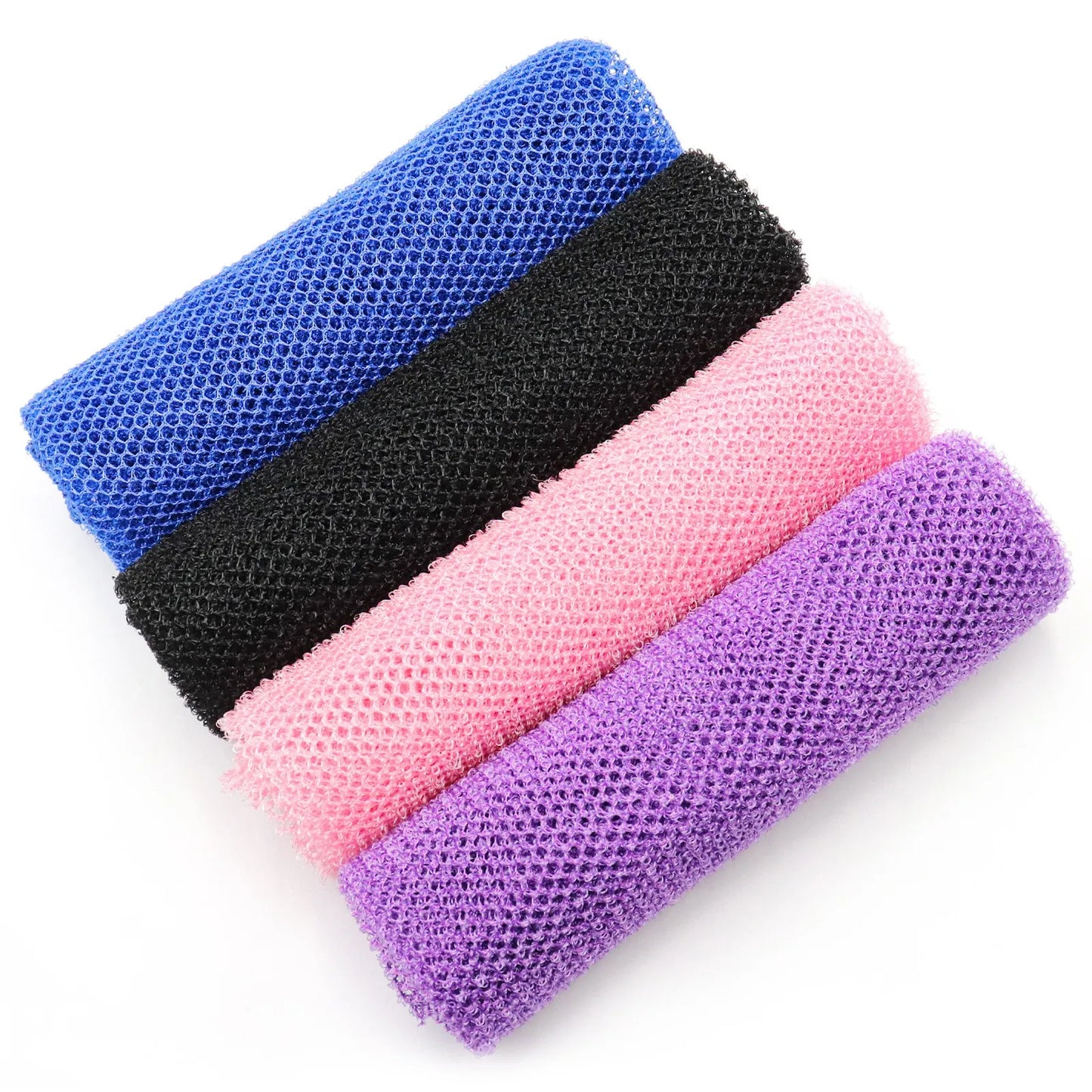 African Nylon Bath Scrub Net Body Exfoliating Belt Sponge Made Plastic Eco-friendly Soft Comfortable Fashion for Bathing
