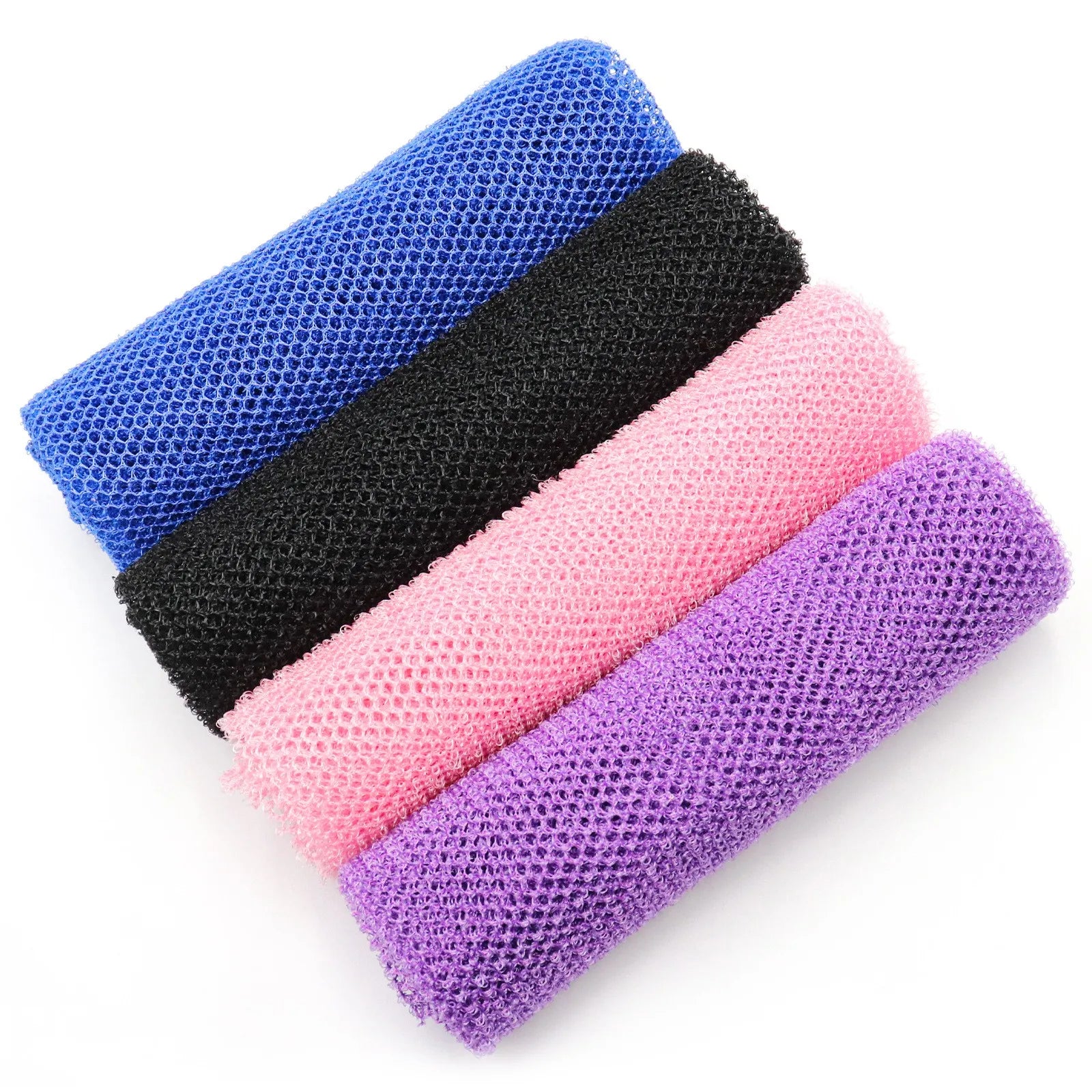 African Nylon Bath Scrub Net Body Exfoliating Belt Sponge Made Plastic Eco-friendly Soft Comfortable Fashion for Bathing