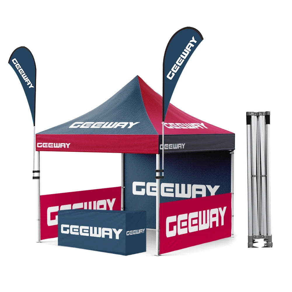 10x15ft Outdoor Commercial Pop up Trade Show Tent 40mm Hexagonal Aluminum Frame Custom Outdoor Pop up Canopy Tent for Events