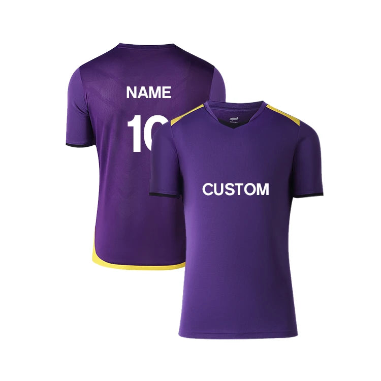 Custom Printing Soccer Jersey Shirt V Neck Soccer Uniform With Custom Logo Quick Dry Custom Soccer Wear Retro Football Jersey