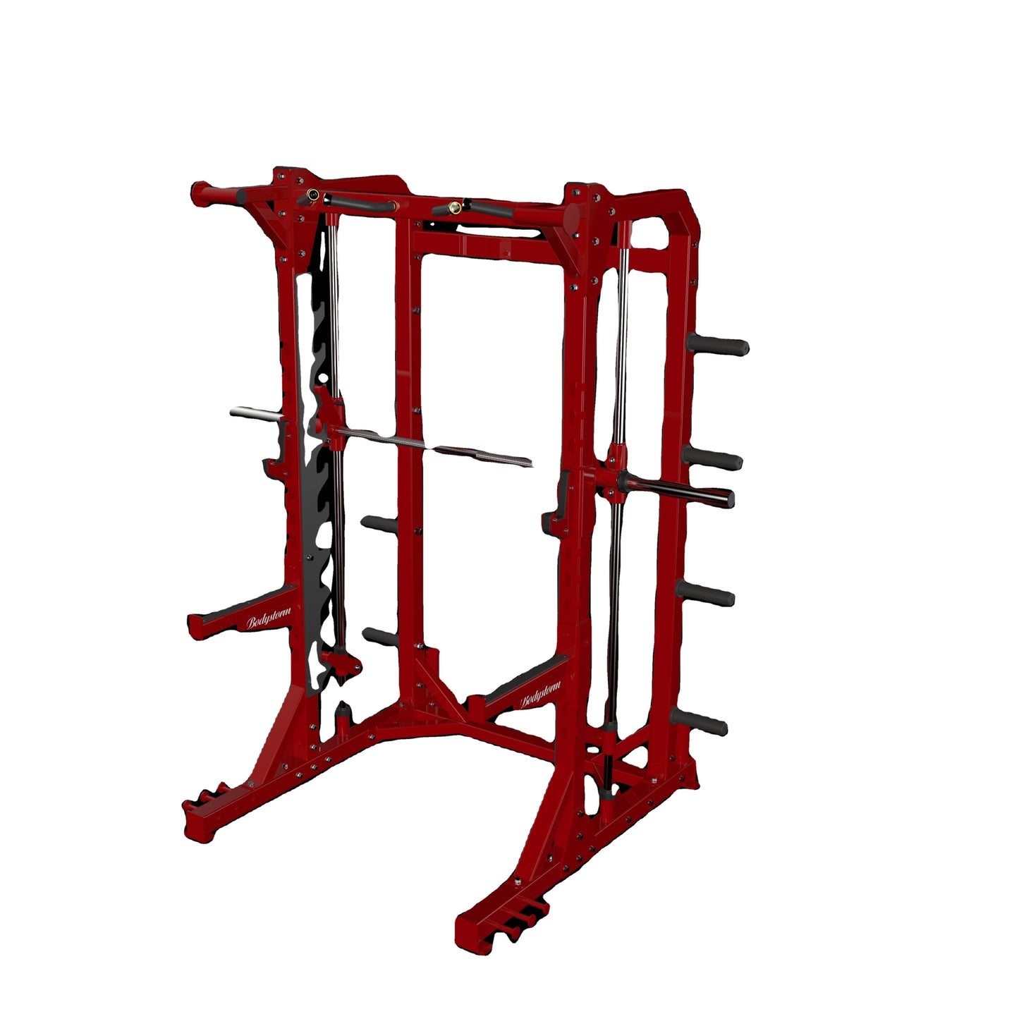 New Unisex Power Cage Trainer Heavy-Duty Commercial Use Metal Gym Fitness Exercise Equipment Squat Rack Smith Machine