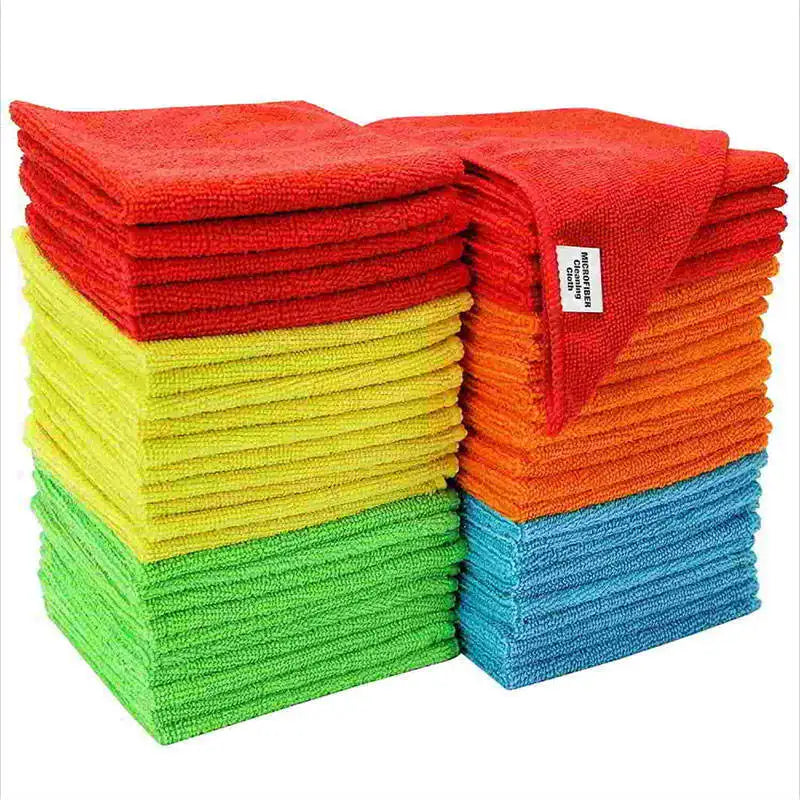 Custom Logo Printed Microfiber Car Wash Towel Ultra Soft Edgetess Detailing Cloth for Luxury Vehicle Care