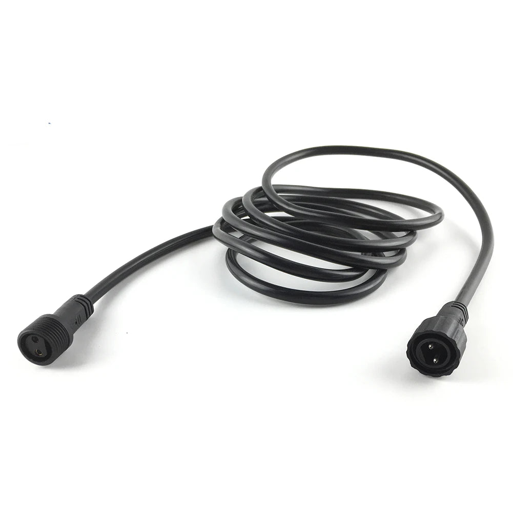 Factory Direct Sales 2PIN 2meter IP67 Waterproof Extension Cable Connect Wire Power Cord for LED Outdoor String Lights