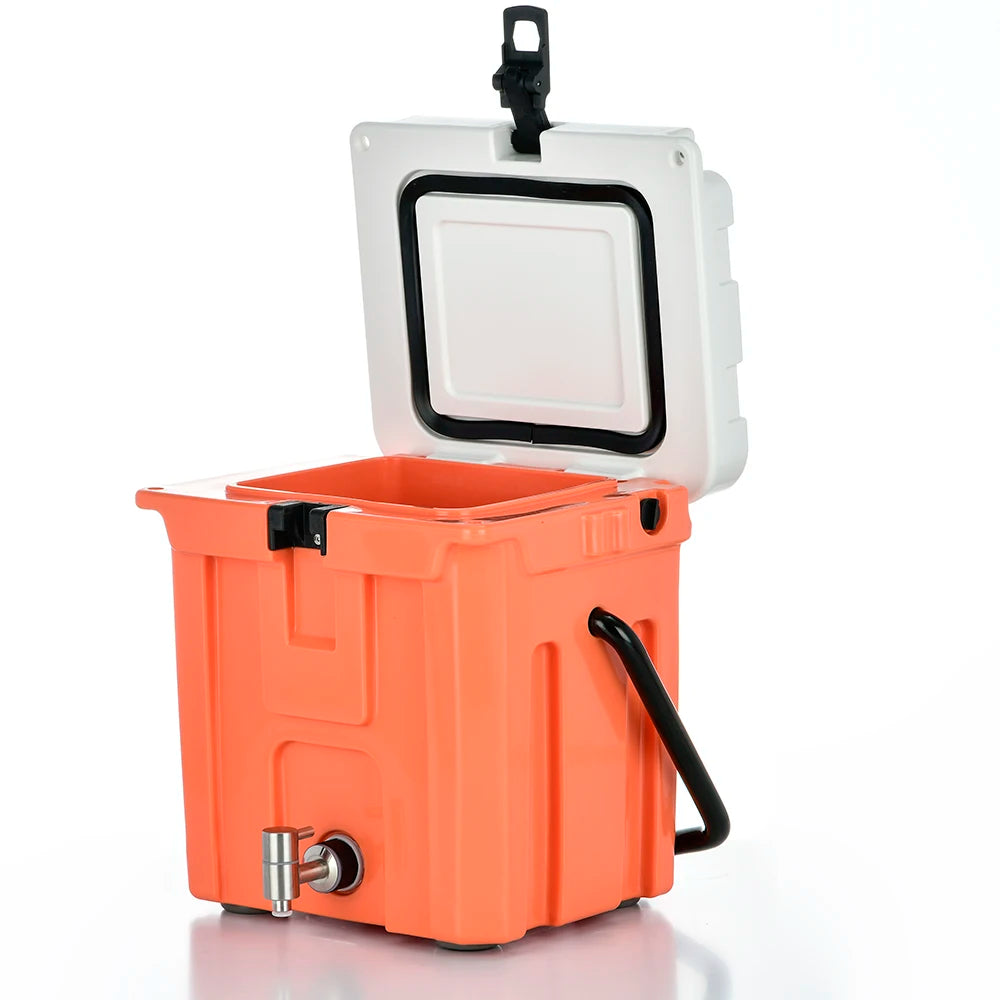 Boright 2.5 Gallon (10L) Portable PE Rotomolded Cooler Box with Water Tap for Outdoor Camping & Food Storage