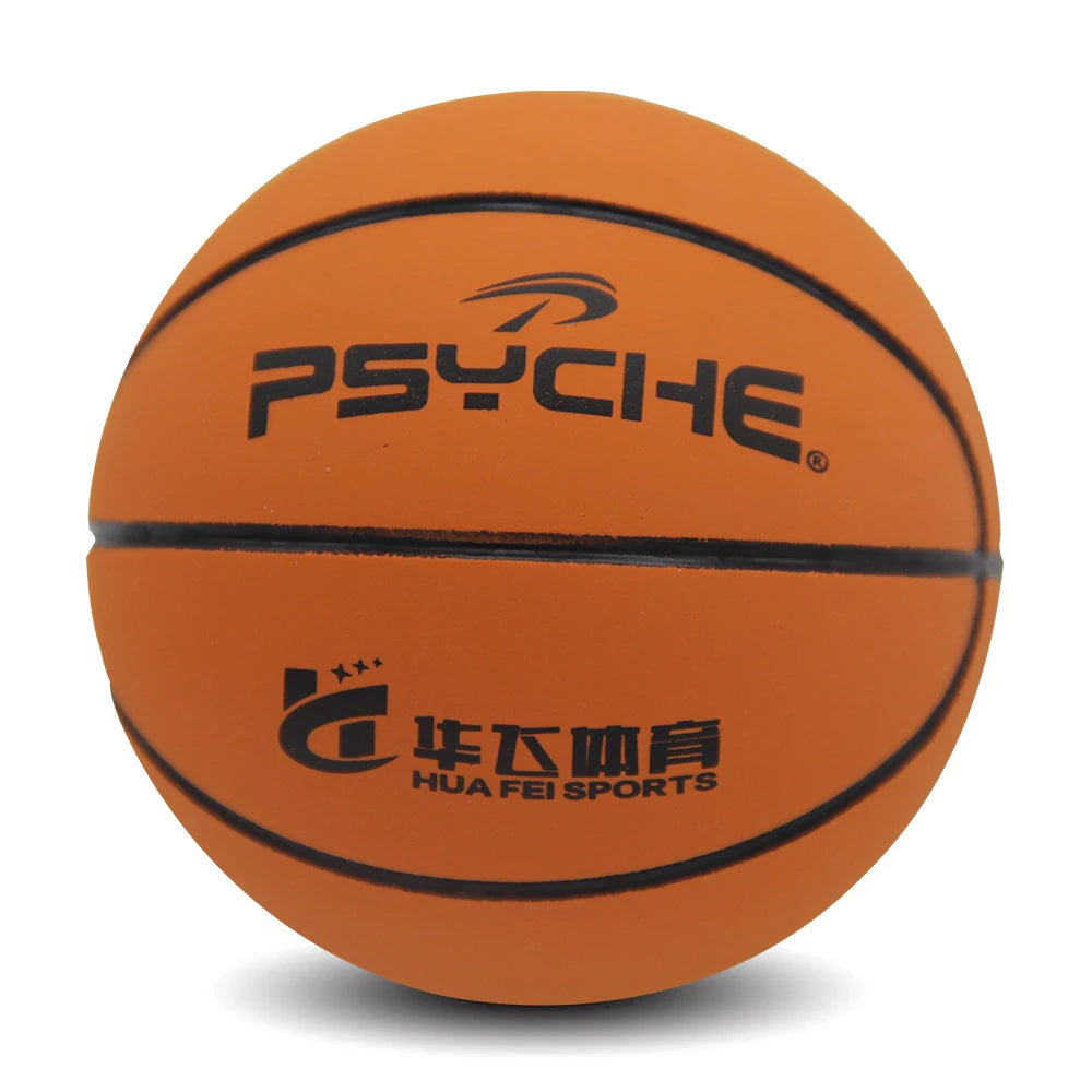 psyche Heavy-Duty Natural Rubber Practice Basketball Wear-Resistant Outdoor Game Ball for School Physical Education
