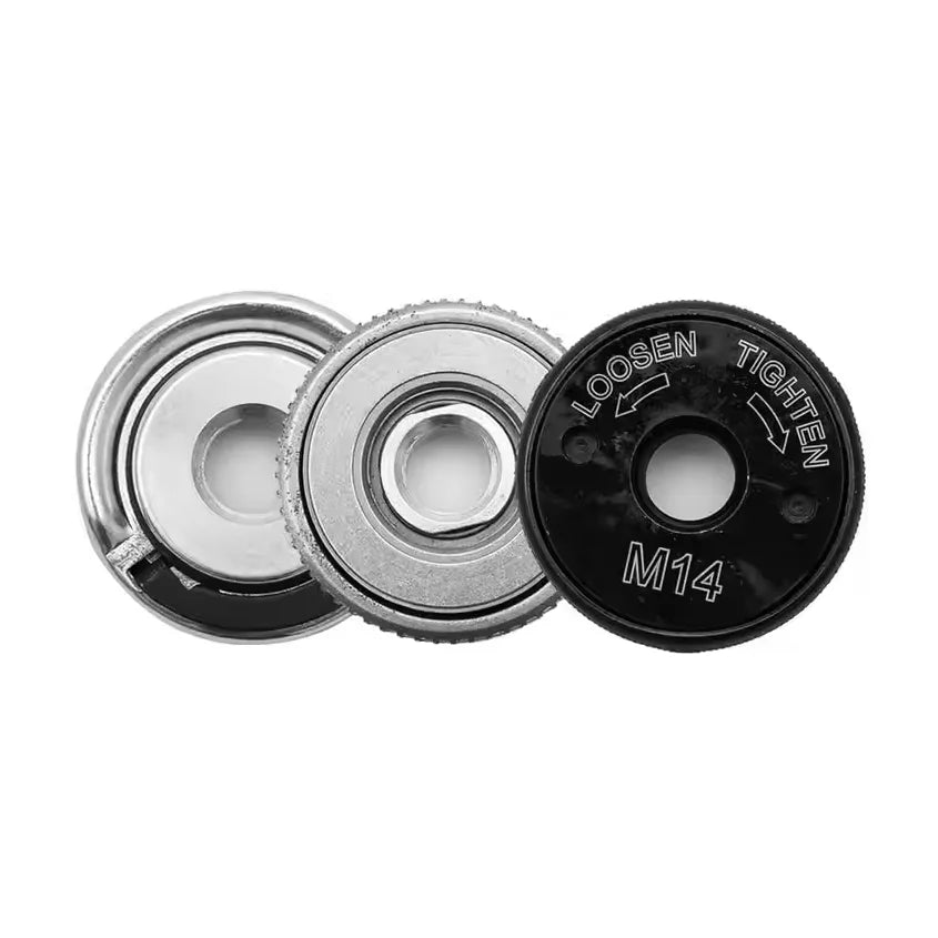 Self-Locking Pressure Plate M14 Quick Release for All Angle Grinders Clamping Nut Without Wrench