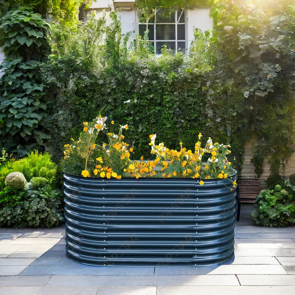 Modern Design Metal Raised Planter Bed Galvanized Garden Bed Kit for Vegetables Nursery Application for Home Use