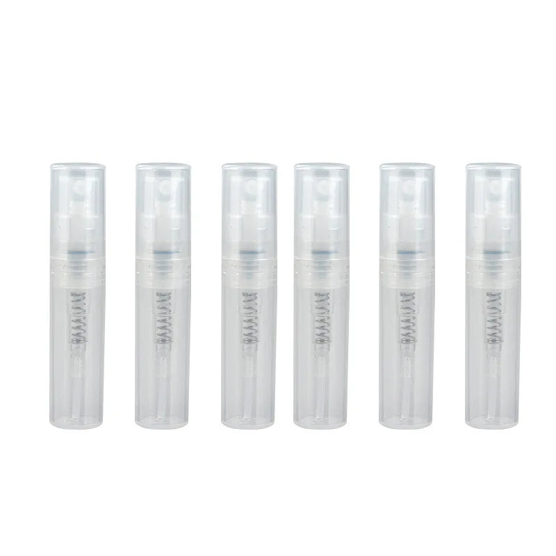 Factory Bulk Portable Cosmetic Trial Pack Sample 5ml Plastic Disposable Crimp-top Empty Spray Perfume Bottle