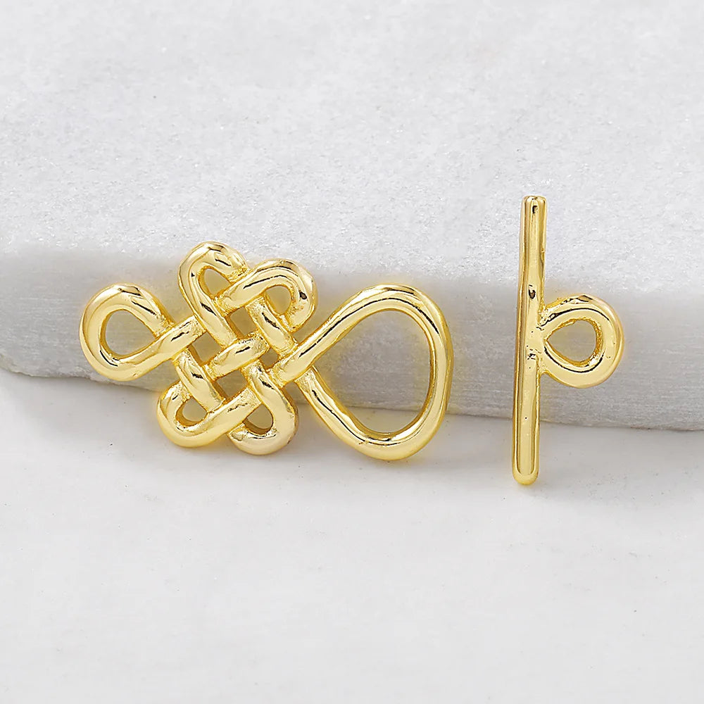 Necklace Connection Components DIY Handmade Jewelry Making Materials Findings Copper Bracelet With Knotted OT Fittings