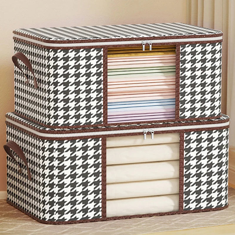 Fabric Underwear Pants Storage Bag Bedroom Quilt Clothes Container Bag Clothes Storage Box Foldable Organization Storage Box