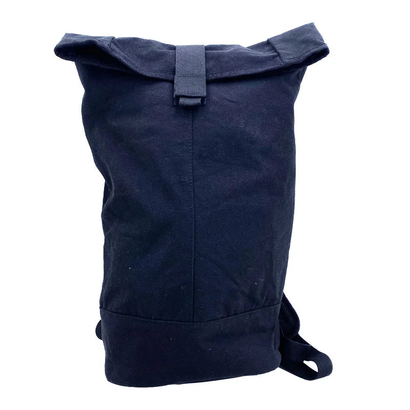 Evercredit Heavy Duty Duffle Bag Unisex Trendy Tactical Backpack Open Closure Rolling Top Canvas Waterproof Letter Gym Interi