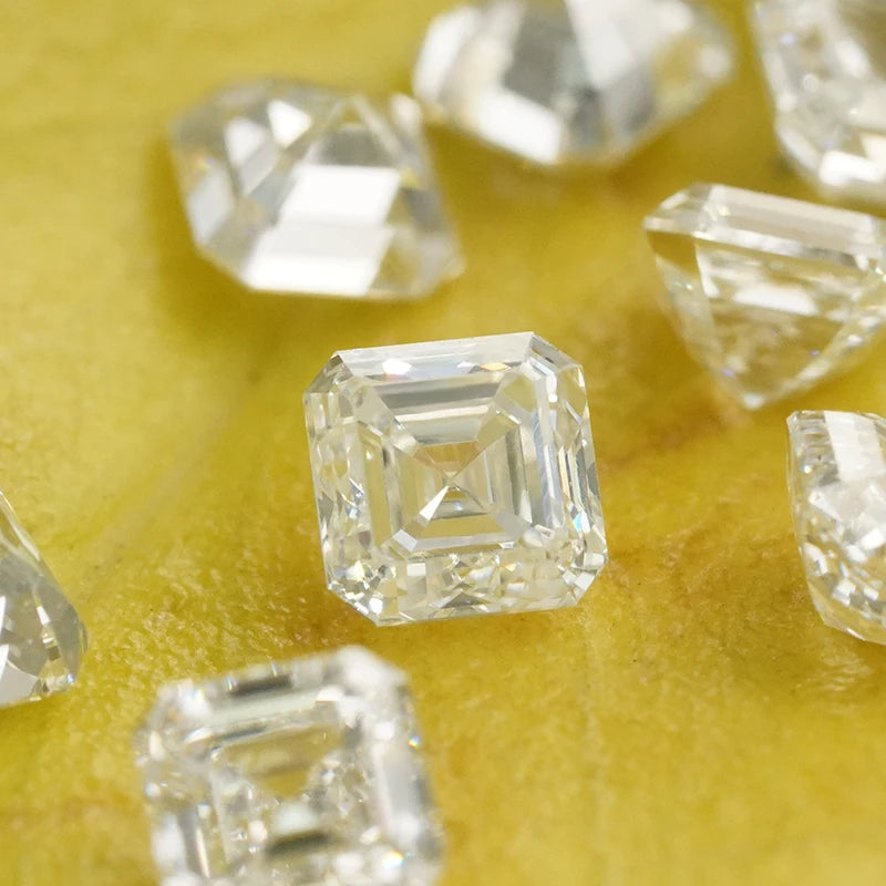 Asscher Shape Lab Created Diamond Small Size 2mm HPHT Lab Grown Diamond  With Good Price