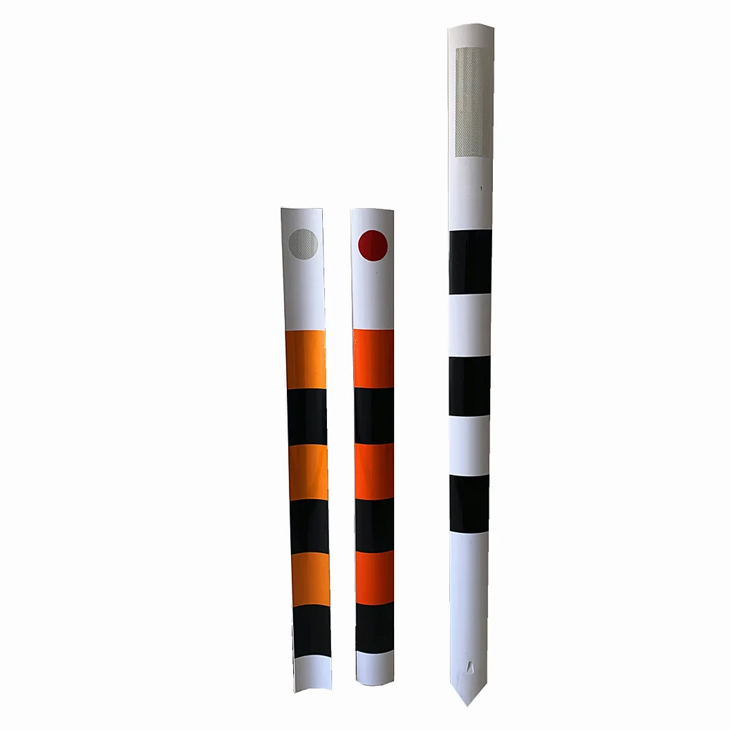 CE Certified Reflective PVC Flexible Delineator Post Customized Roadway 3M Double-Sided Reflective Film Pavement Markers