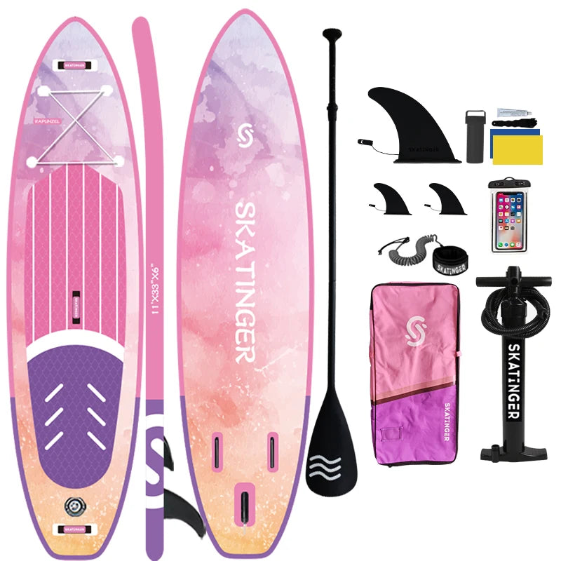 2026 SKATINGER WEIHAI manufacturer provided cheap price drop stitch inflatable sup for girl