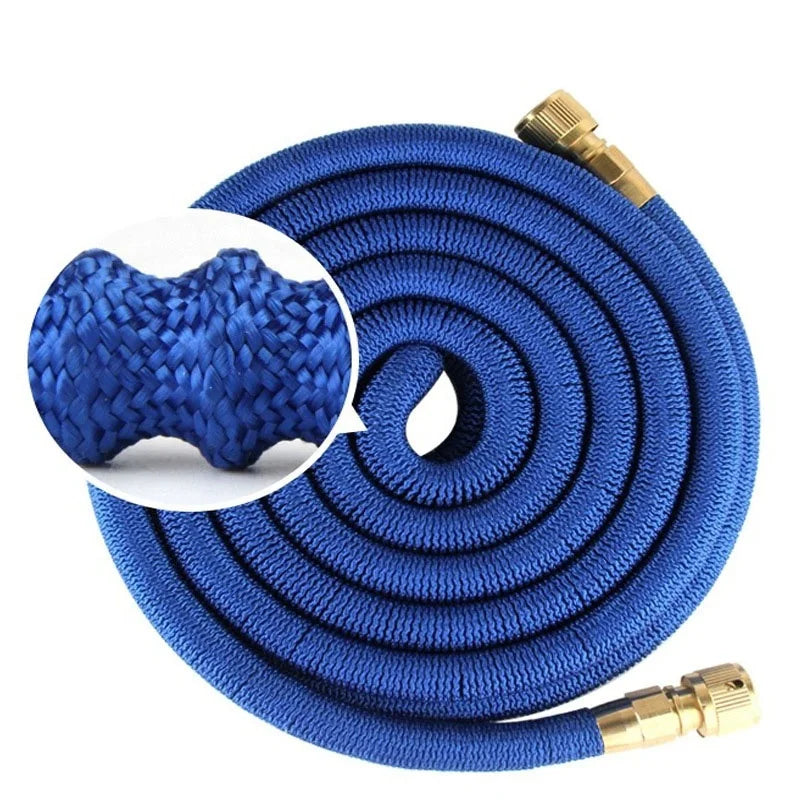 25ft 3 X Expandable Garden Hose Leakproof Retractable Water Hose Pipe Reel for Garden Watering and Car Washing