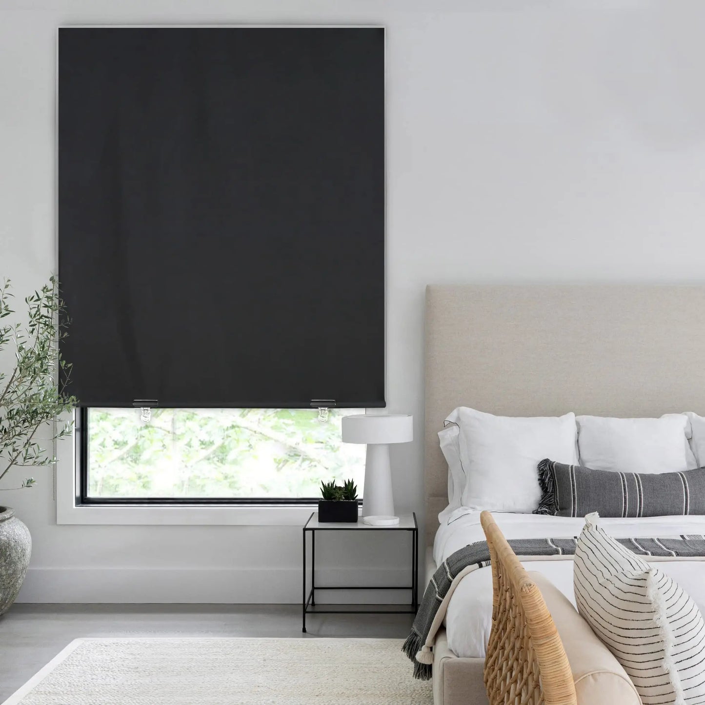 100% Blackout Roller Shades No Tools No Drill Cordless Blinds for Windows  UV Protection Privacy Window Shades for Bedroom
