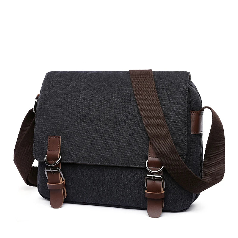 ZUOLUNDUO Canvas Mens Satchel Messenger Shoulder Bag for Men