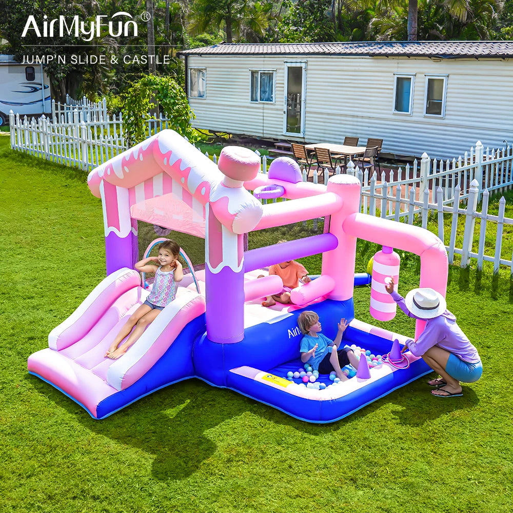 AirMyFun Factory Customizable Inflatable Bounce House Slide Combo 3-Person Capacity Easy Setup for Kids Outdoor Use