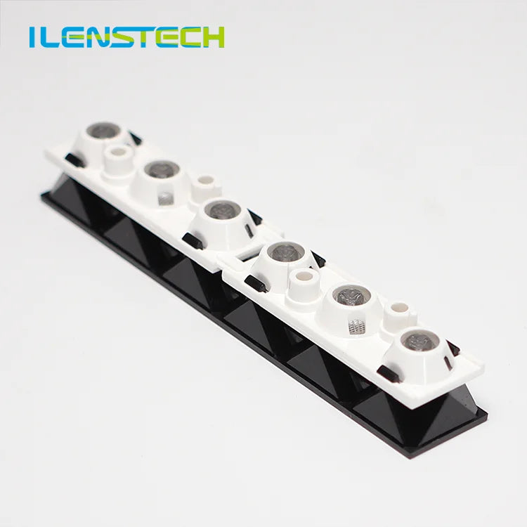 68 Degree 6 in 1 Linear Lens 107 X 18.5mm clear Acrylic Optical Lens for Indoor Area Lighting