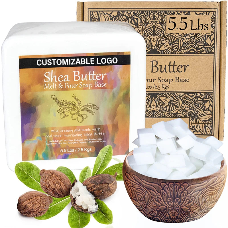 Shea Butter Soap Base Soap Making Kit for Adults Melt & Pour Supplies Kit SLS/SLES & PEG Free Best Natural Organic